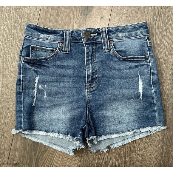 Dickies Distressed Denim Shorts Women’s Size 25 (26” Waist) - Picture 2 of 3